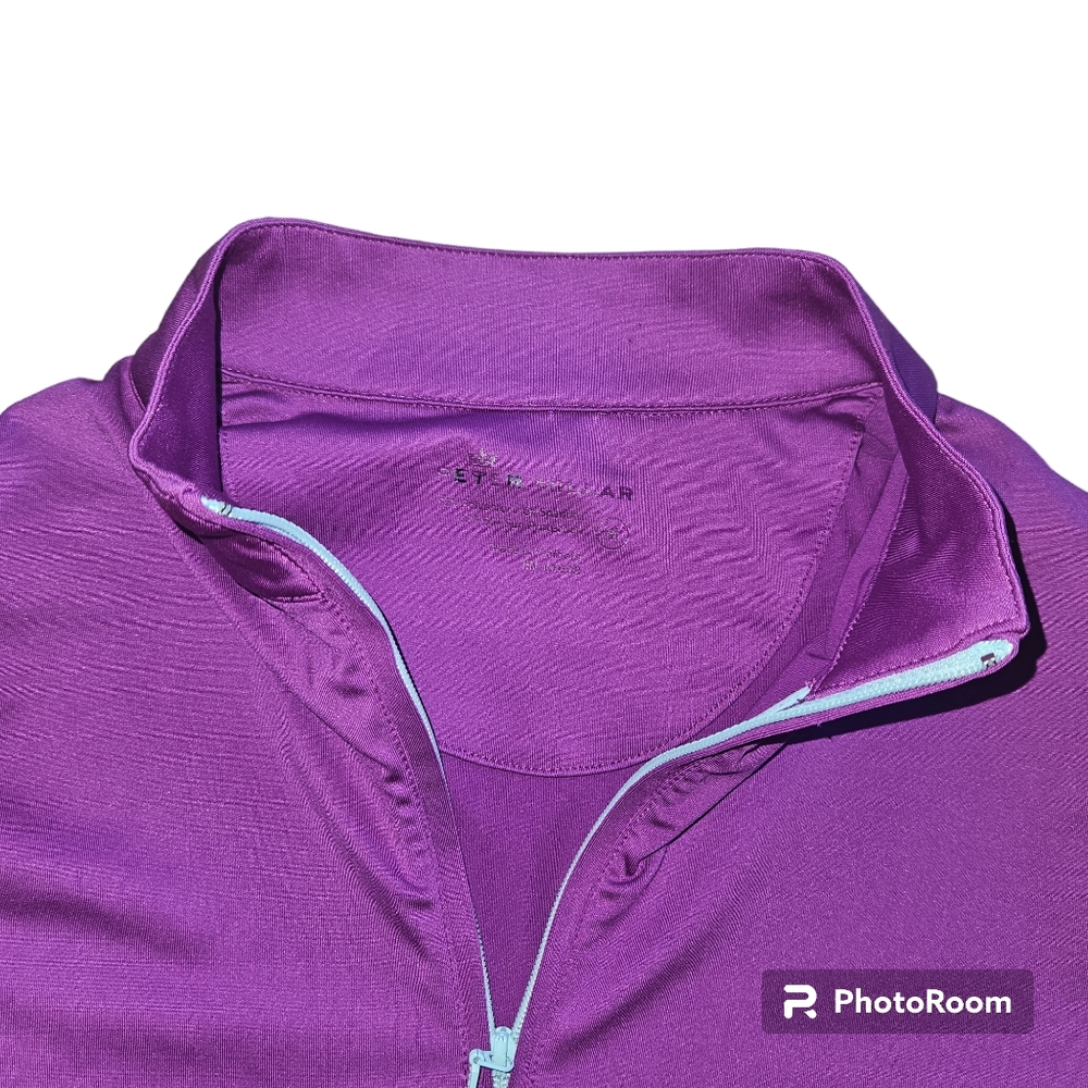 Peter Millar Women’s Quarter Zip Color Block Performance Pullover Size Medium - Picture 2 of 2